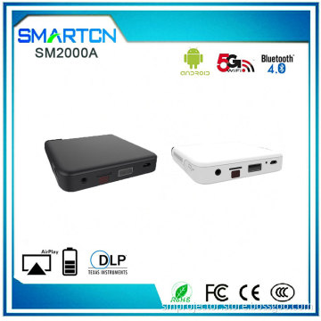 Hot sales  high power outdoor led Pico pocket 1080p projector for ipod touch with WiFi bluetooth